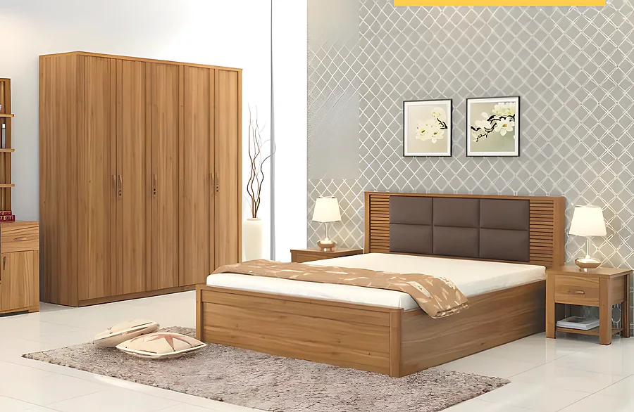 Modena King Bed Set with 3 Door