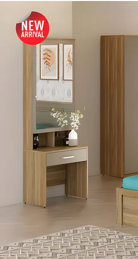 Nester Dresser with Stool