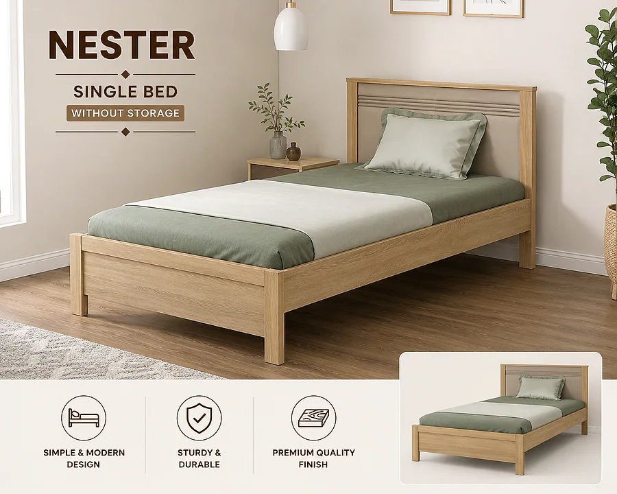 Nester Single Bed Without Storage