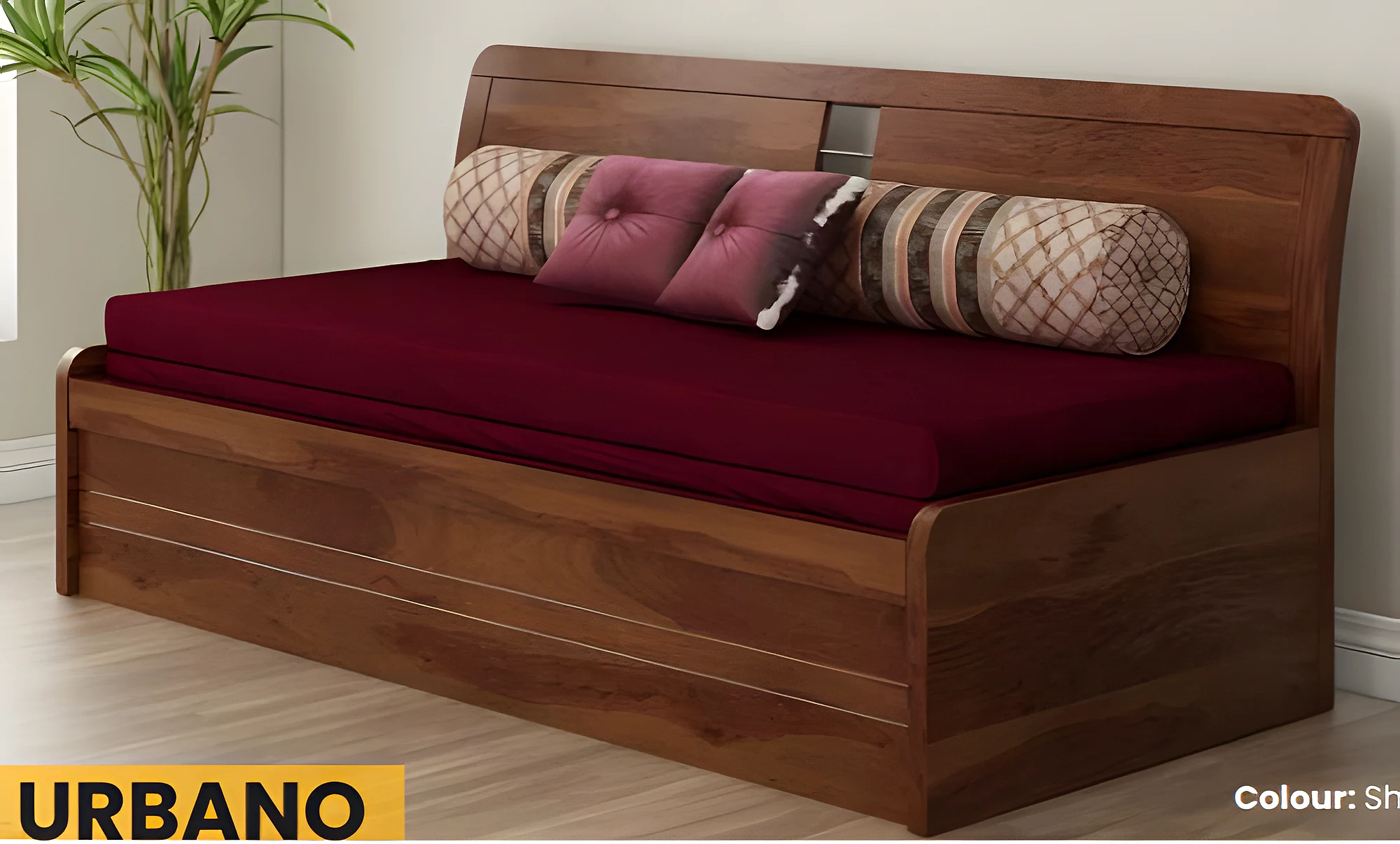 Urbano Slider Bed/Sofa cum Bed in 5Ft