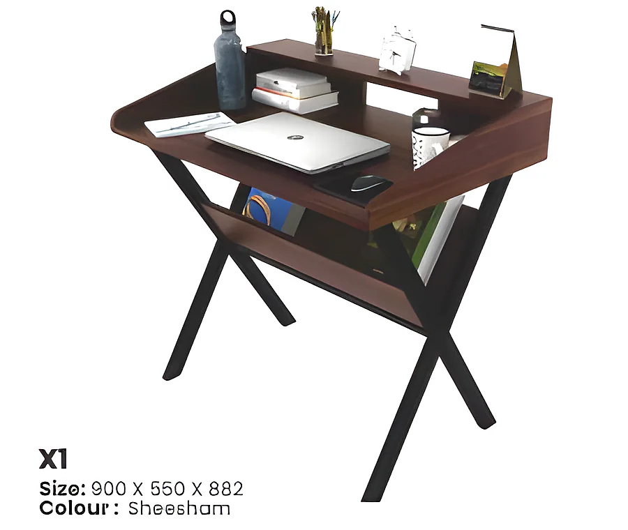 X1 Sheesham Finish Study Desk