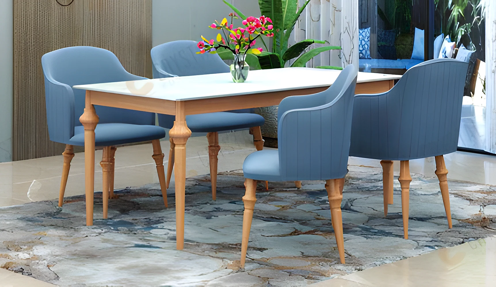 Premium Solidwood Dining Set (SWDN-03)