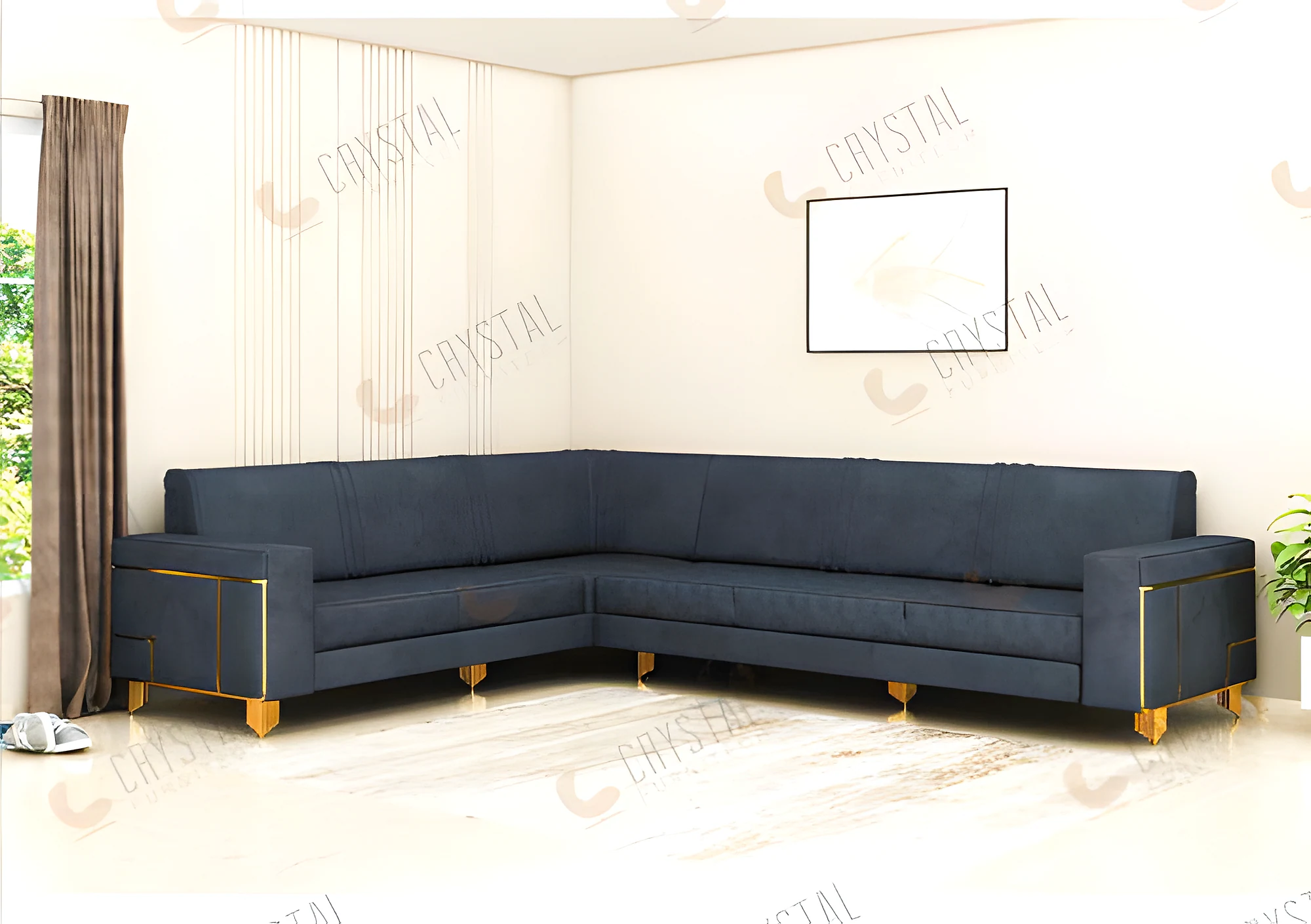 Rustic L CORNER SOFA