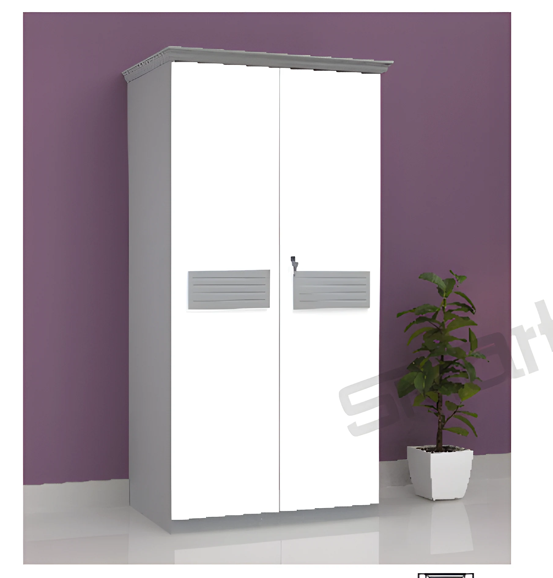 Shelly 2 Door 7&6 Wardrobe