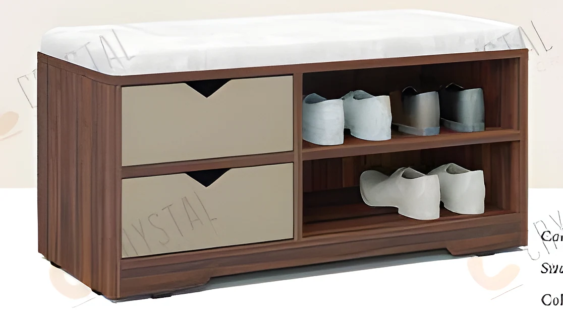 Shoe Rack 2DR + Seating Bench (CSI-138-CWB)