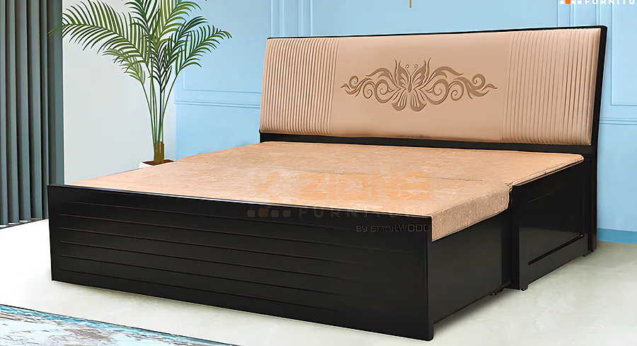 Sofa Cum Bed Top Storage with Headboard Cushion & Mattress
