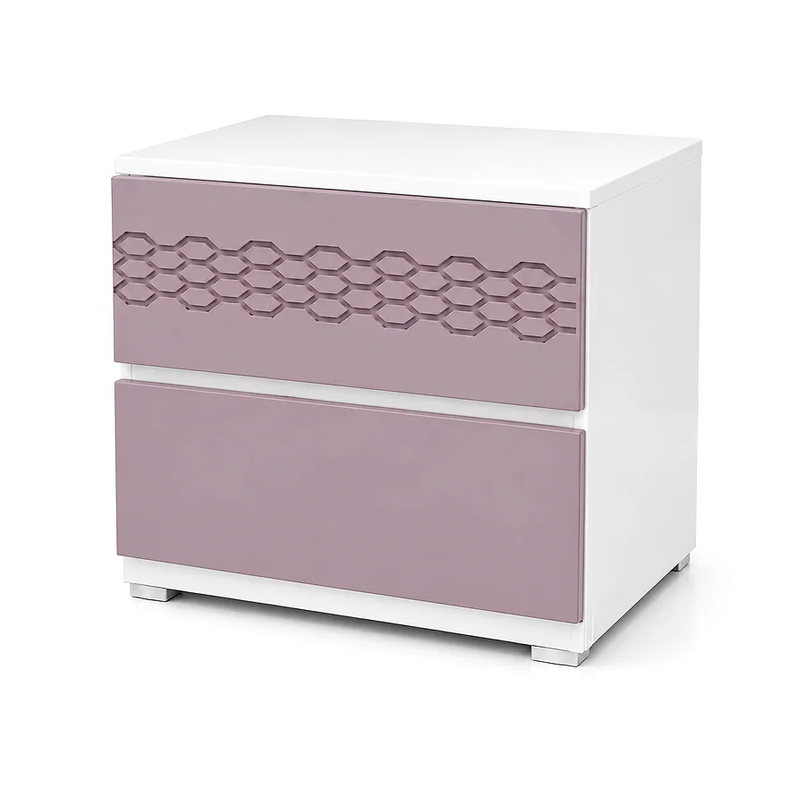 Solace Bed Side Table With 2 Drawer