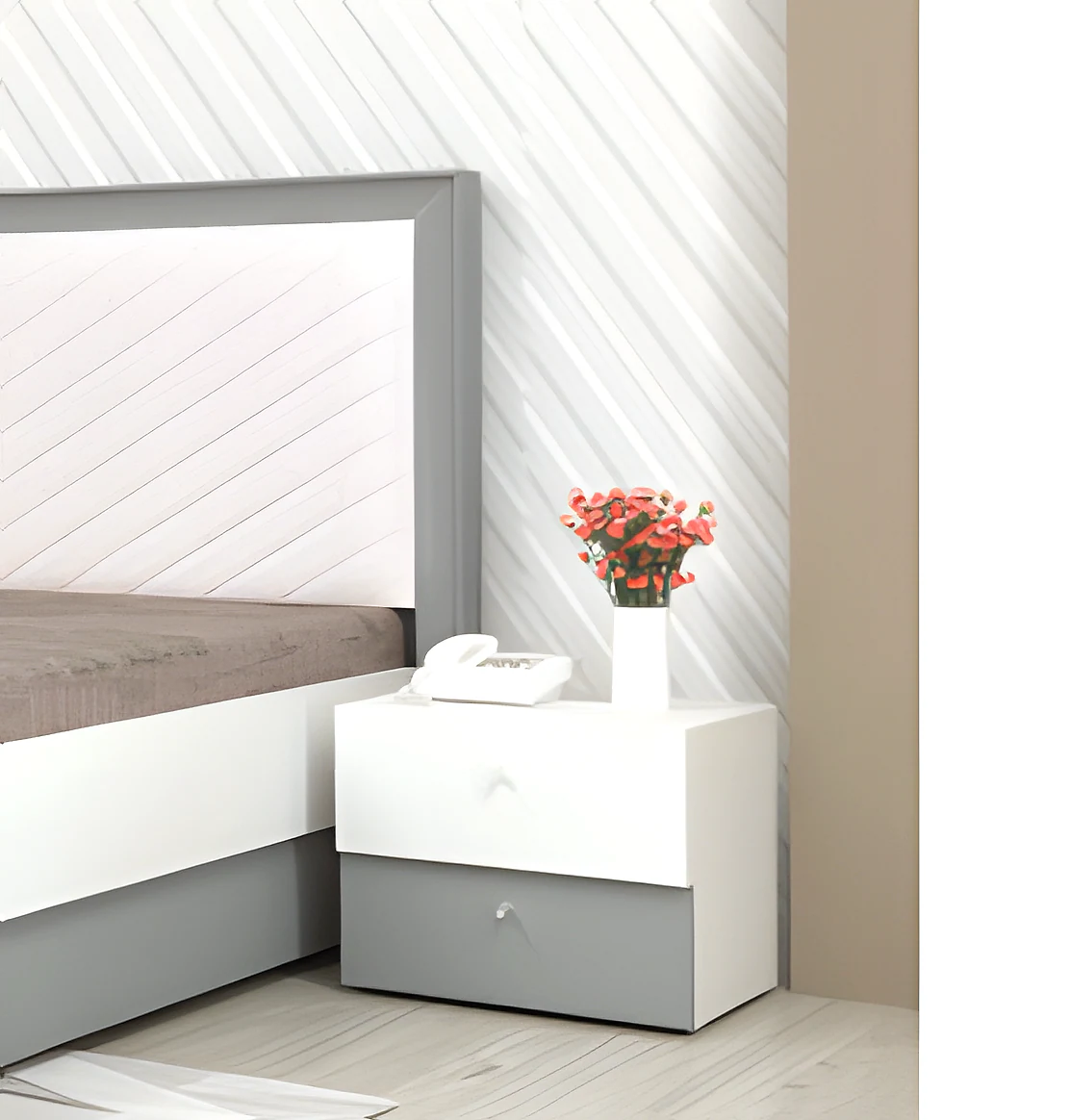 Sparkle Side Table 2 Dr (G&W)