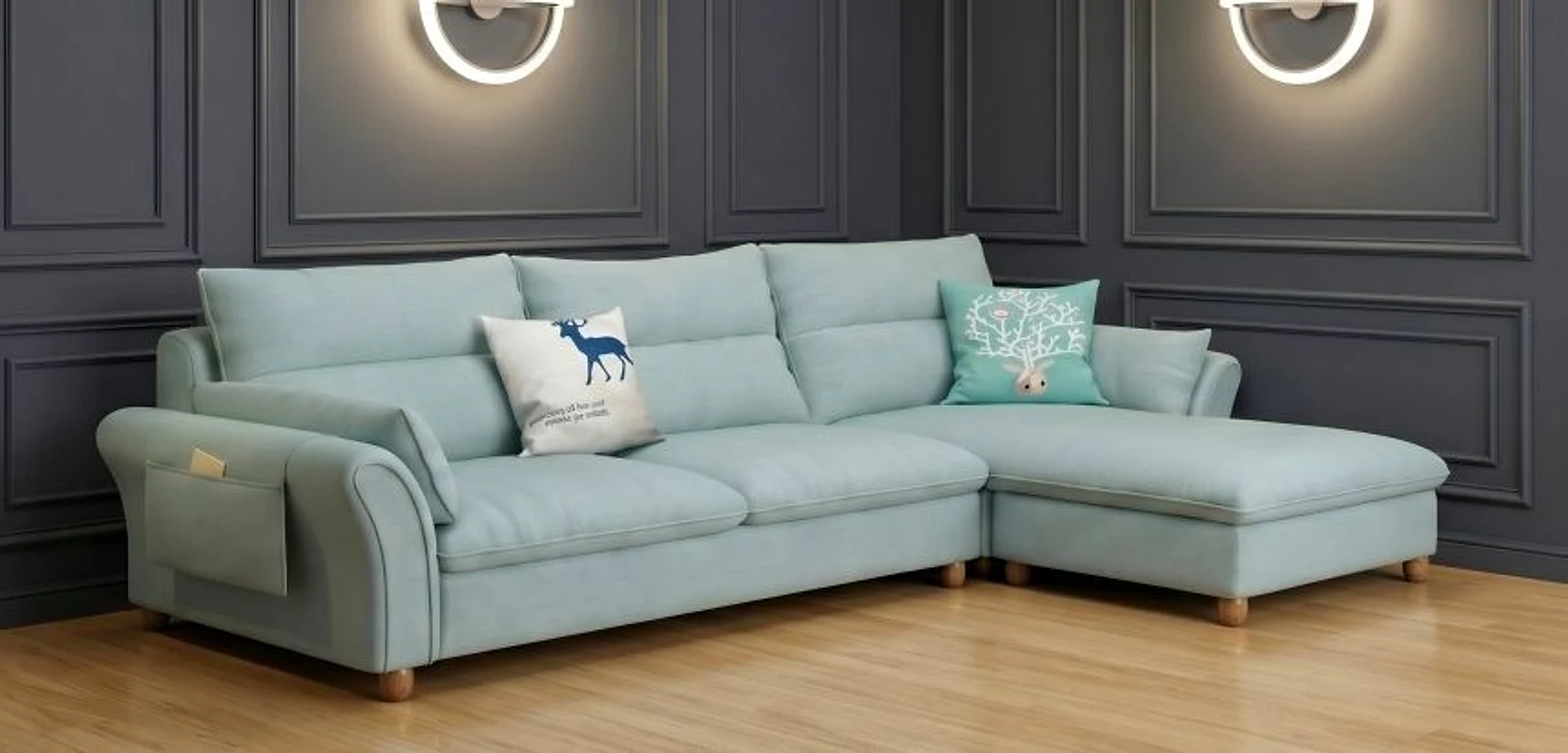 SS-14 Sofa Set — 2 Seater + Lounger