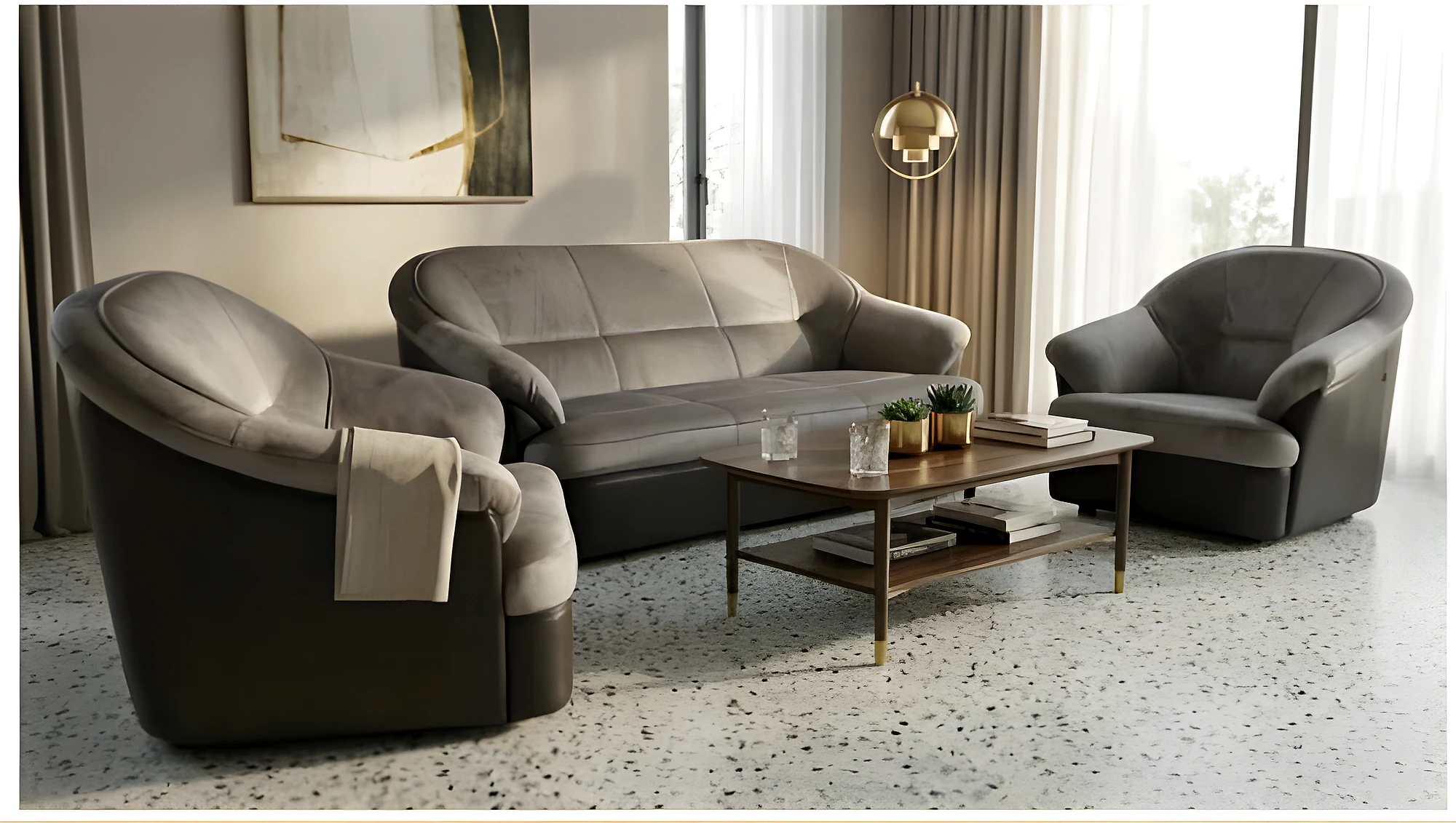 Tuxedo Fabric 3 Seater Only
