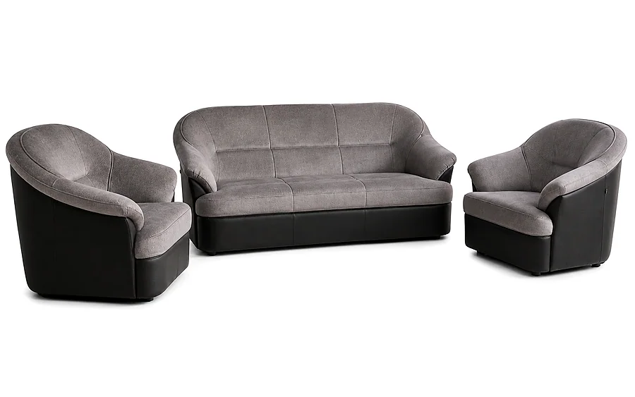 Tuxedo Fabric Sofa Set (3+1+1)