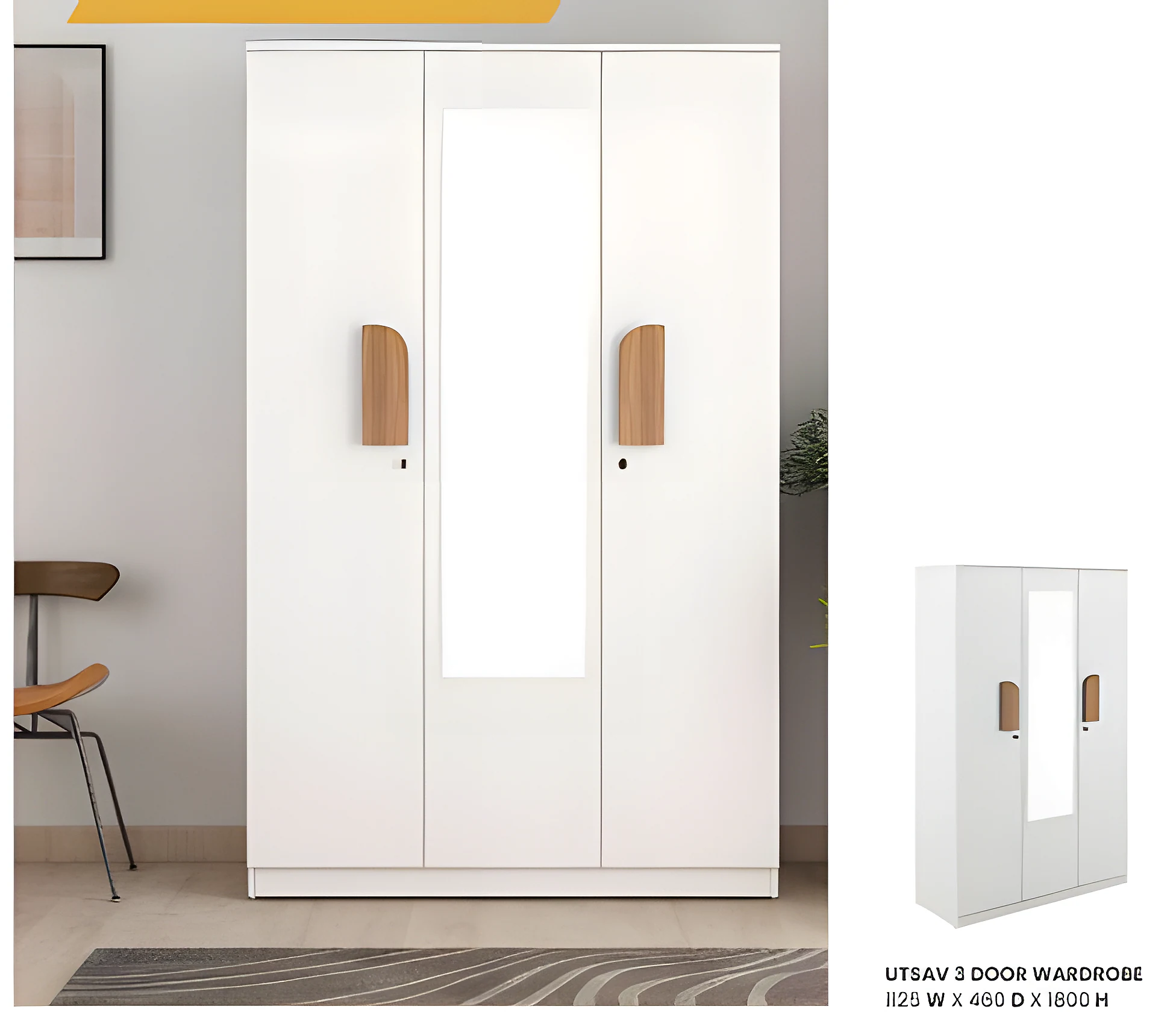 Utsav 3 Door WARDROBE